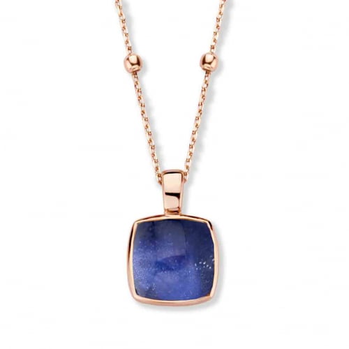 Pendentif Cristal de Roche sur Sodalite  - One More  - Pantelleria - 052797NS
