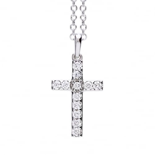 Pendentif croix diamants One More  - Ischia - 048529A
