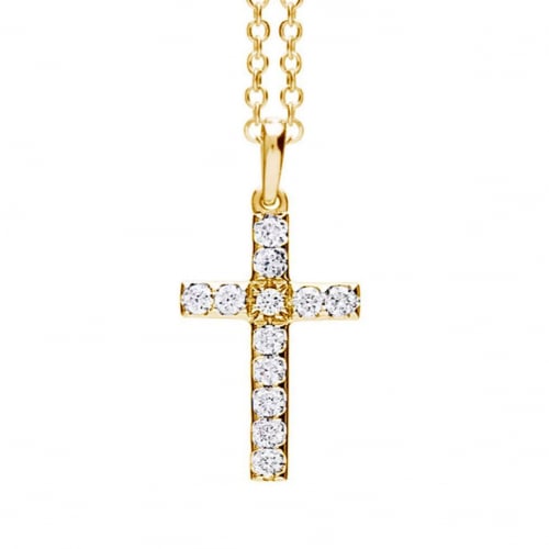 Pendentif croix diamants One More  - Ischia - 052465A
