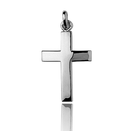 Pendentif Croix Or Blanc Alessia