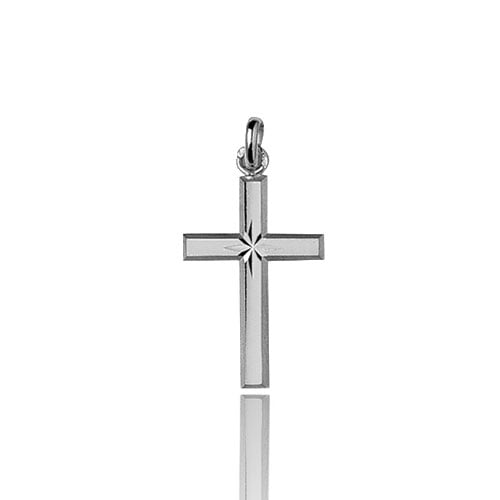 Pendentif croix Or Blanc Melissa