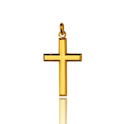 Pendentif croix Or Jaune Aurora