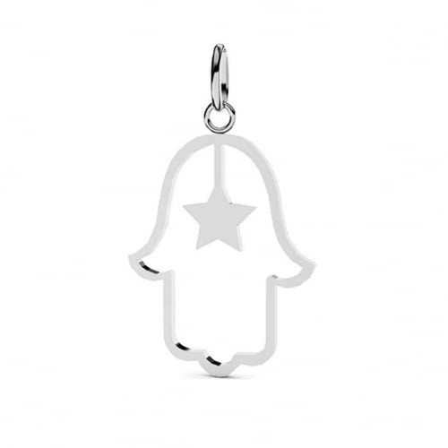 Pendentif Main de Fatma en Or Blanc - Axelle -XPB820G