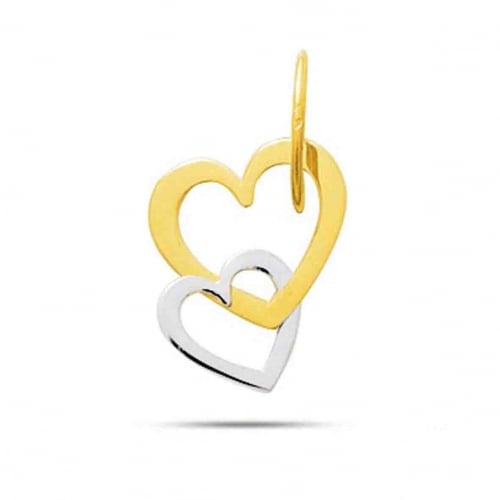 Pendentif or jaune curs entrelacs Or jaune et or blanc -  -Mahly - 662129