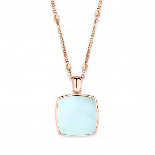 Pendentif topaze Sky Blue sur nacre - One More  - Pantelleria - 052797TN
